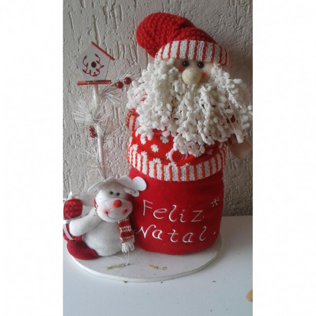 BONECO DE MESA NOEL VERMELHO