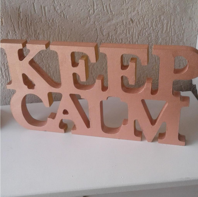 KEEP CALM ROSE GOLD