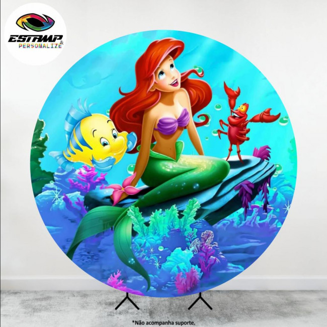 PAINEL DE TECIDO 1,50 A PEQUENA SEREIA ARIEL 115