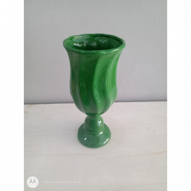 VASO  TORCIDO VERDE EUCALIPTO