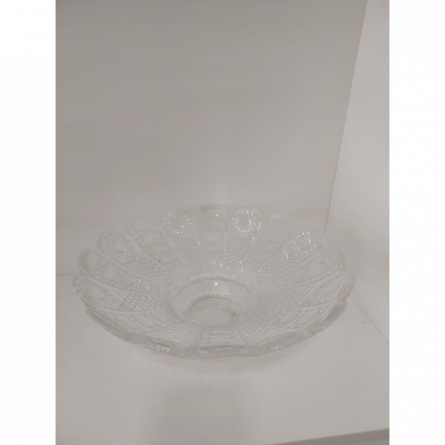 Centro de Mesa / potiche / bomboniere / suporte para doce de cristal com pezinho / base / fruteira