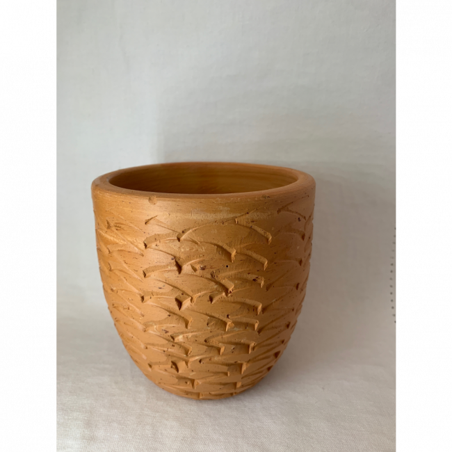 Vaso decorativo barro h=12,00cm