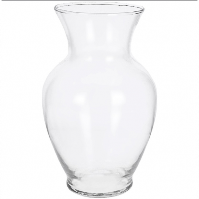 Vaso Decorativo de Vidro Redondo 27cm Transparente