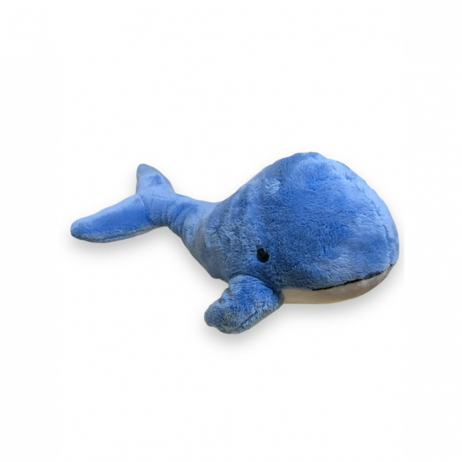 Baleia de pelúcia realista - Azul