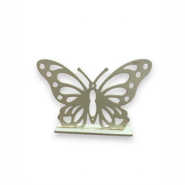 Borboleta 3D MDF - Amarelo Candy