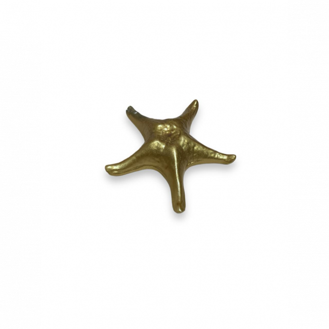 Estrela do mar de cerâmica - Dourado