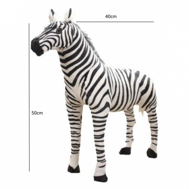 Zebra de Pelúcia 40cm