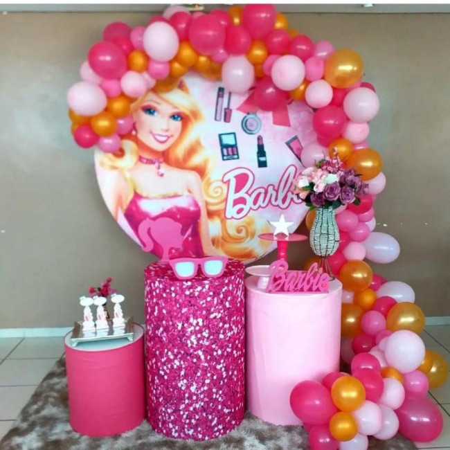 Decoração Barbie pegue e monte