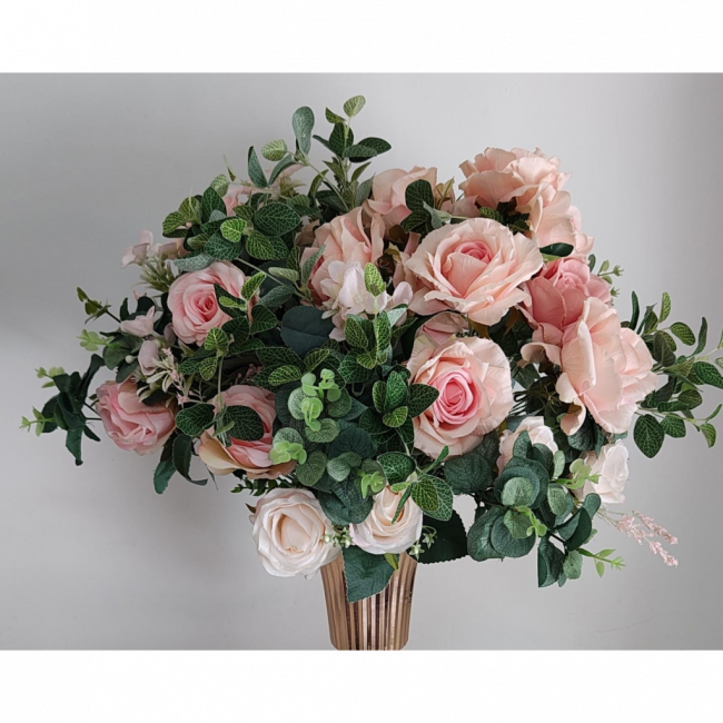 Arranjo floral G (rosas rosa)