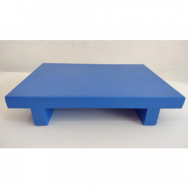 Bandeja quadrada rasa Azul Bic (MDF)