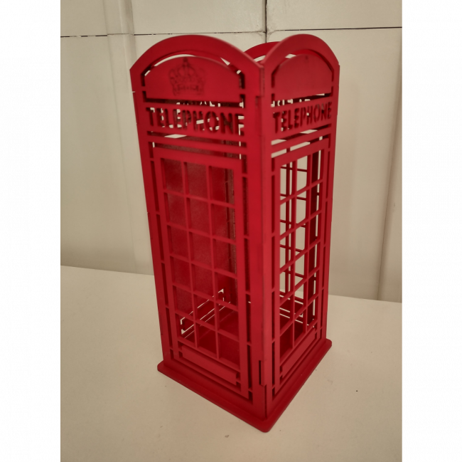 Cabine Telefone Londres MDF (Harry Potter)