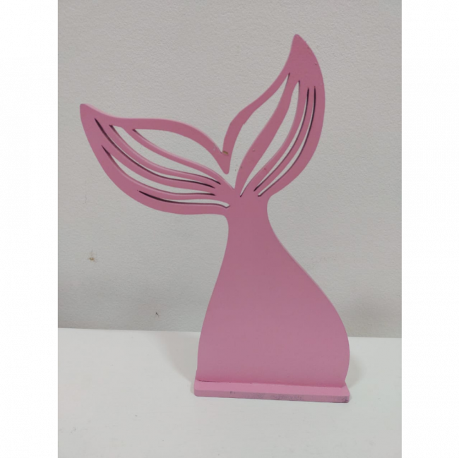 Cauda de Sereia Rosa MDF