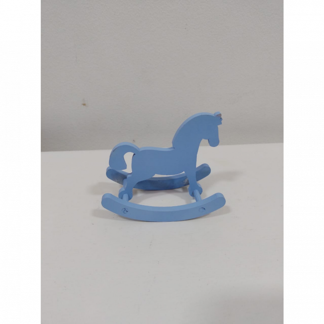 Cavalo de Balanço azul P MDF