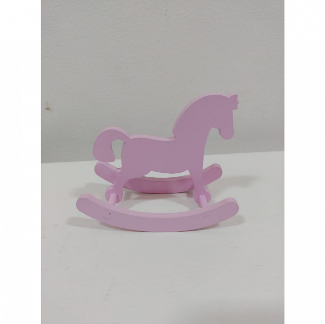 Cavalo de Balanço rosa P MDF