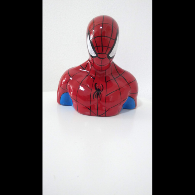 Homem Aranha busto  (Heróis) cerâmica