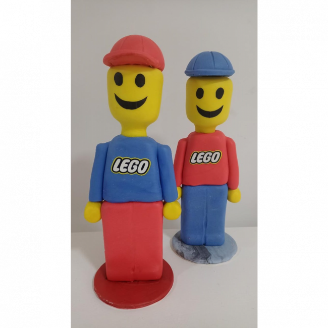 Boneco Lego em biscuit (2 peças)