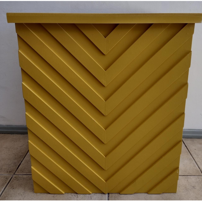 Mesa Chevron amarela dobrável