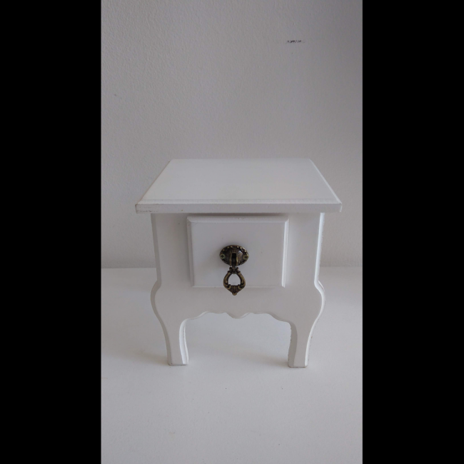 mini cômoda 1 gaveta branco MDF