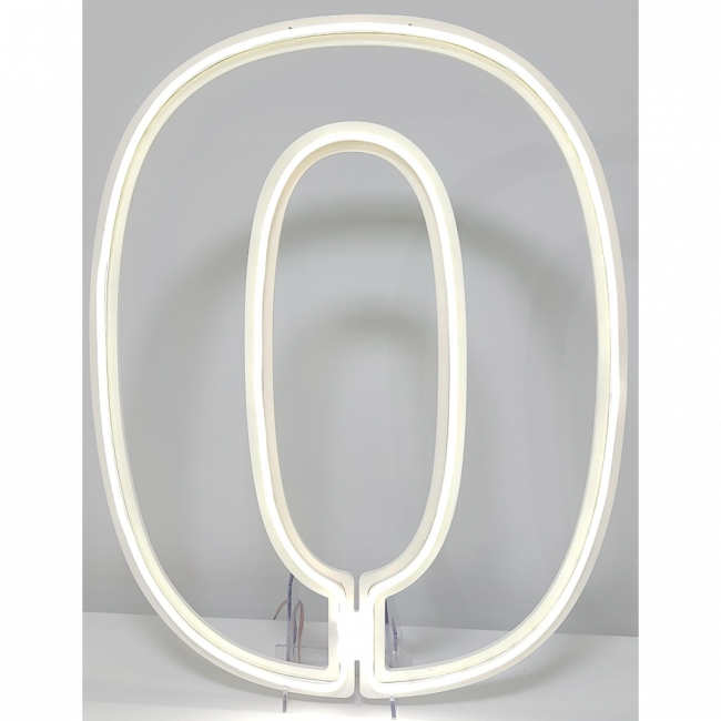 Número 0 \'\'zero\'\' de chão LED