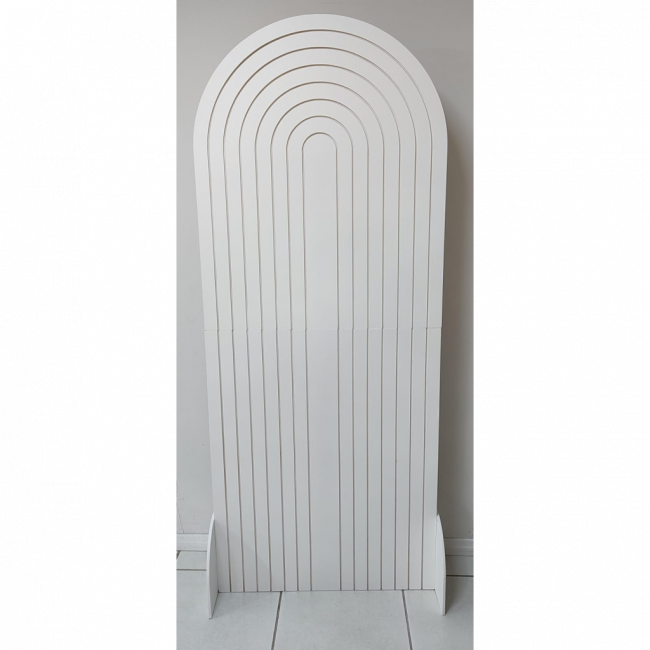 Painel Geométrico espiral  branco