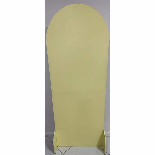 Painel Geométrico oval amarelo