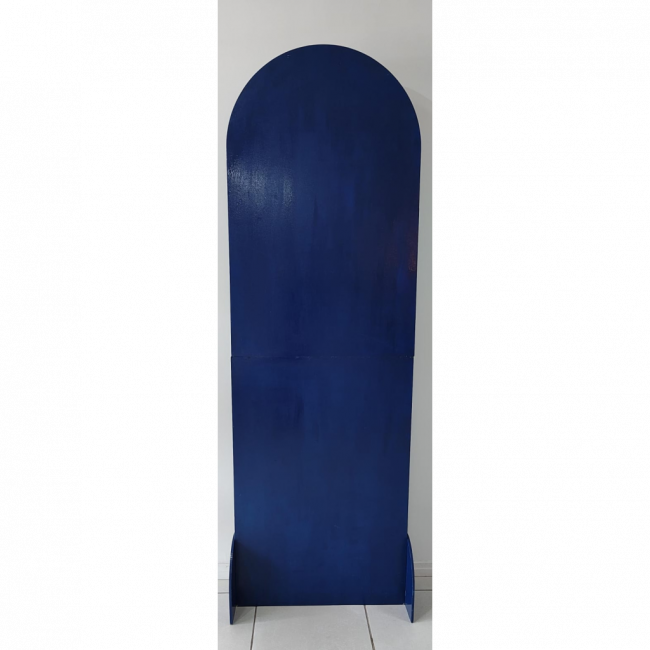 Painel Geométrico oval azul bic