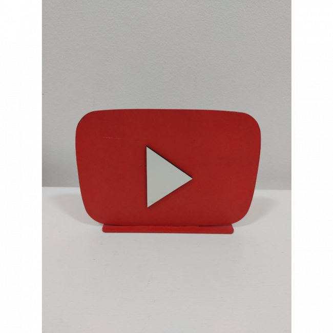 Placa YOUTUBE MDF