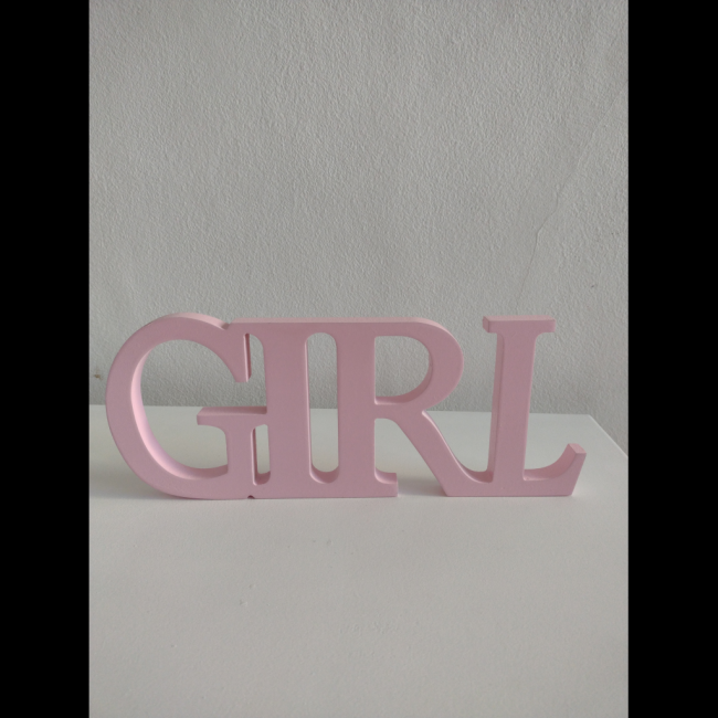 revelação GIRL rosa MDF