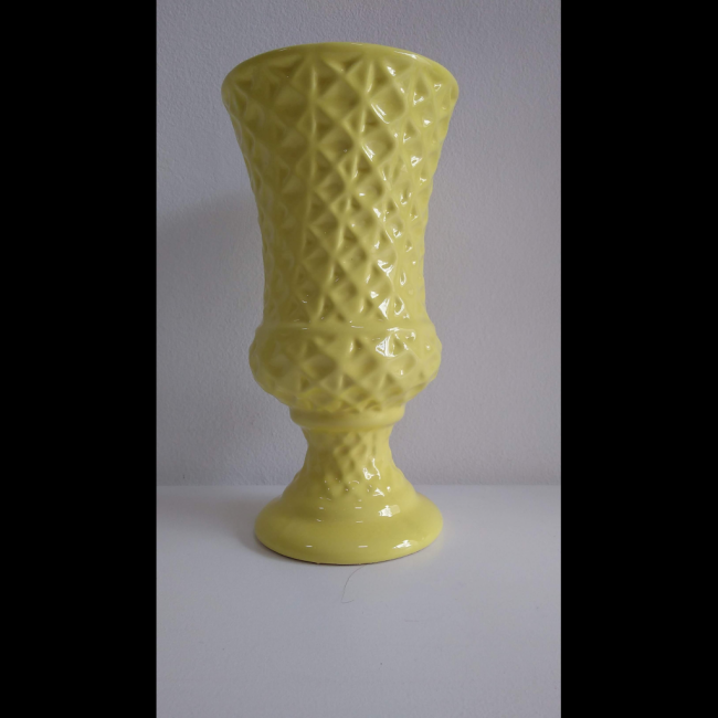 vaso alto  amarelo candy  de cerâmica