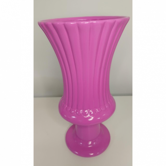 Vaso rosa pink rainha (cerâmica)