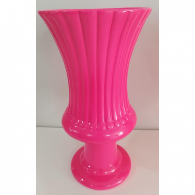 Vaso rosa Neon rainha (cerâmica)