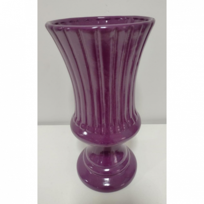 Vaso roxo rainha G (cerâmica)