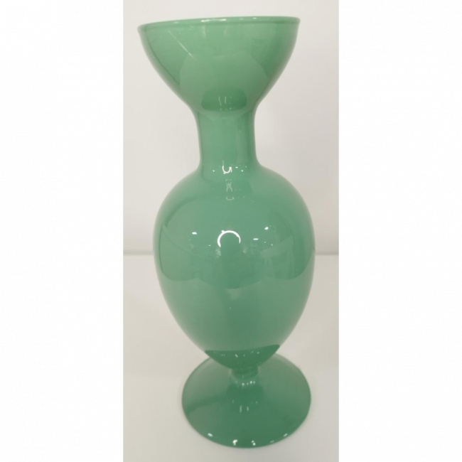 Vaso solitário verde menta vidro