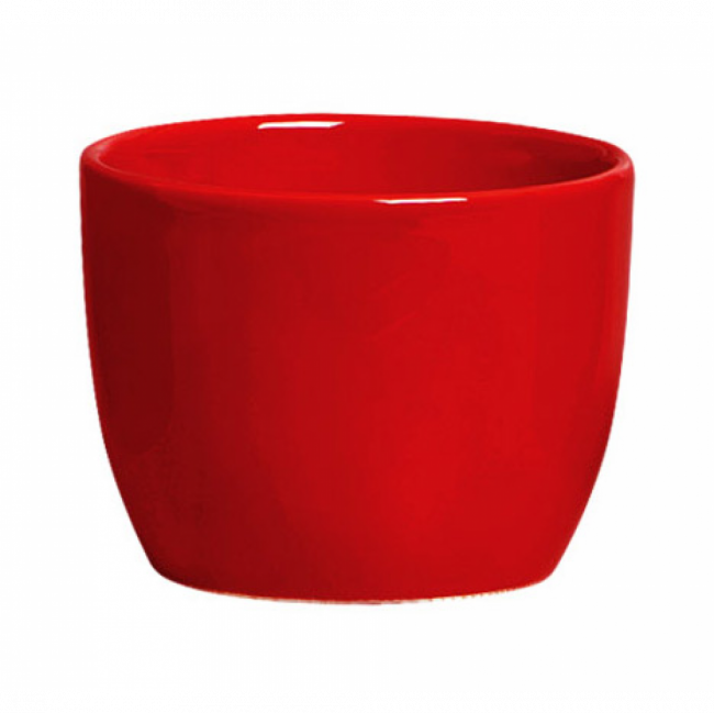 vaso cachepo vermelho cerâmica