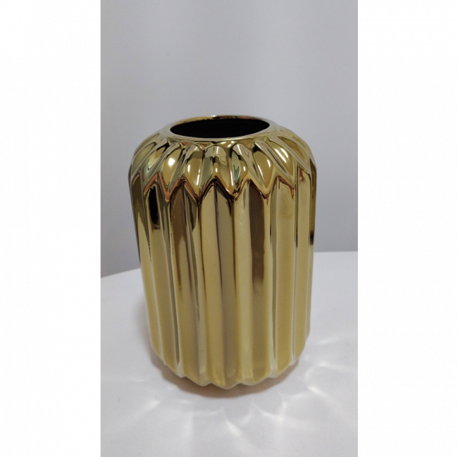 vasos dourado de cerâmica