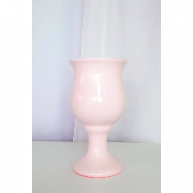 Vaso rosa de porcelana