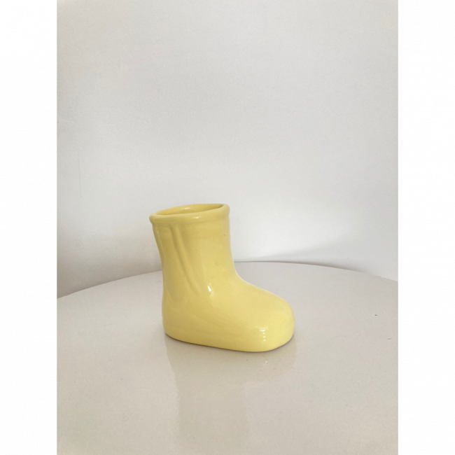 Bota Amarelo Candy de Porcelana