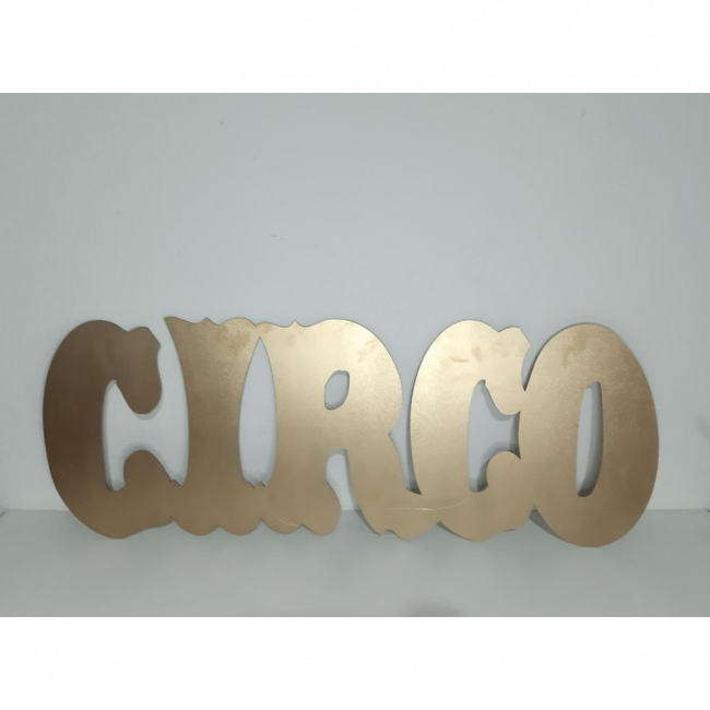 Circo Dourado de MDF