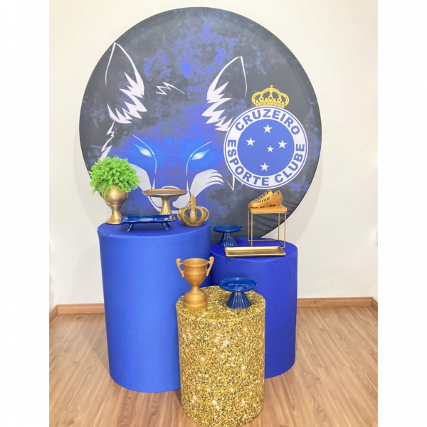 KIT Cruzeiro Azul e Dourado Gliter