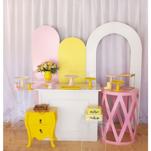 KIT Menina Rosa Candy e Amarelo