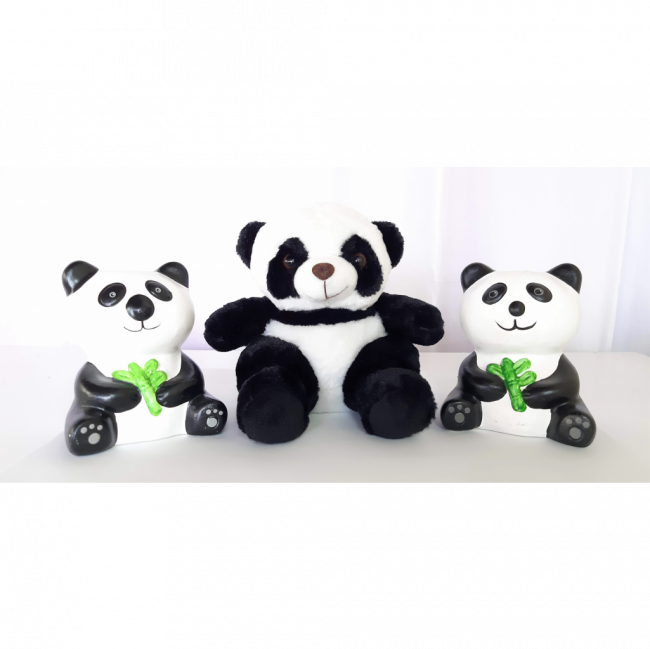 Kit Pelúcia Panda