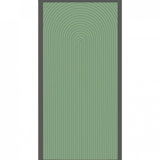 Painel Geometrico Verde eucalipto com Linhas ( tecido)