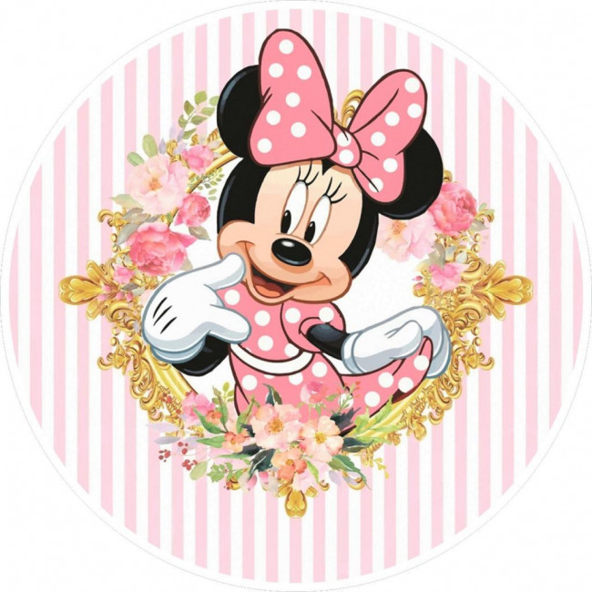 Painel Minnie Rosa ( tecido )