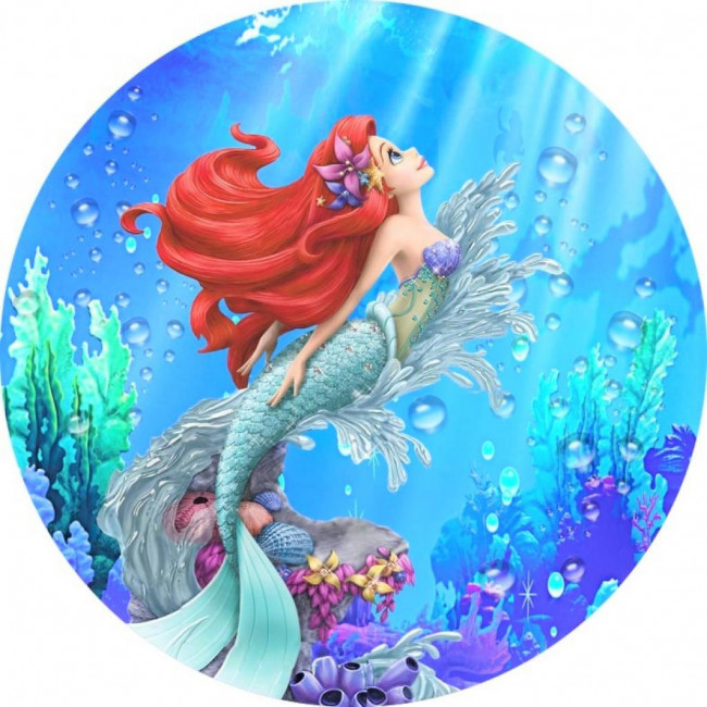 Painel Pequena Sereia / Ariel ( tecido )