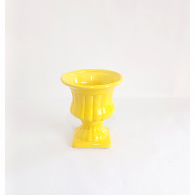 Vaso / Piruliteiro Amarelo