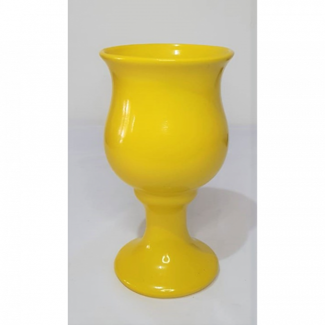 Vaso Amarelo de porcelana