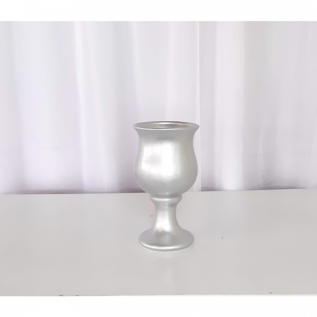 Vaso prata de porcelana