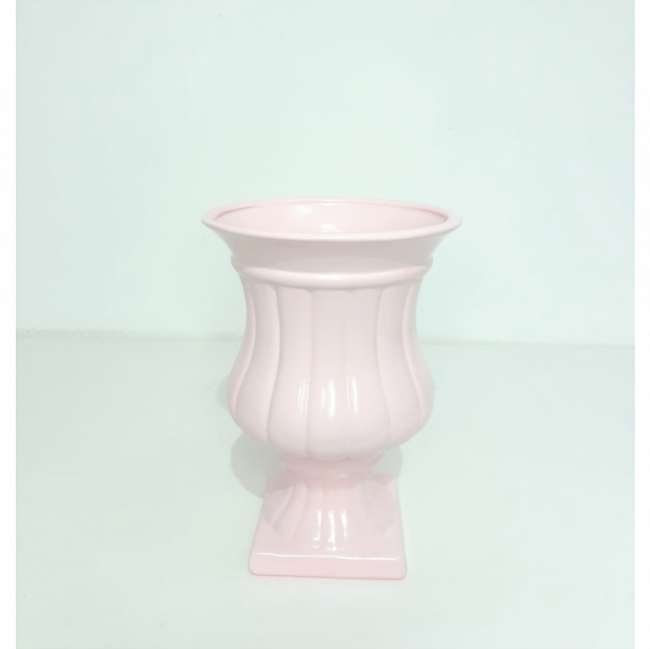 Vaso Romano Rosa Candy Porcelana