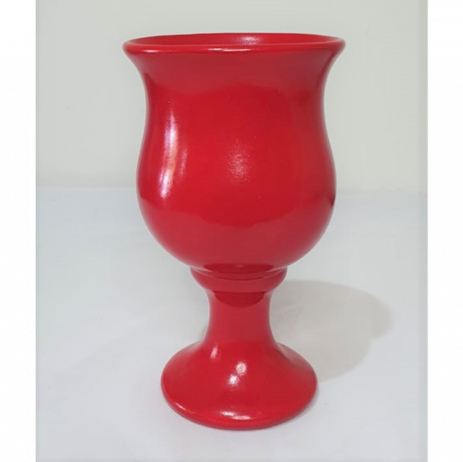 Vaso vermelho de porcelana