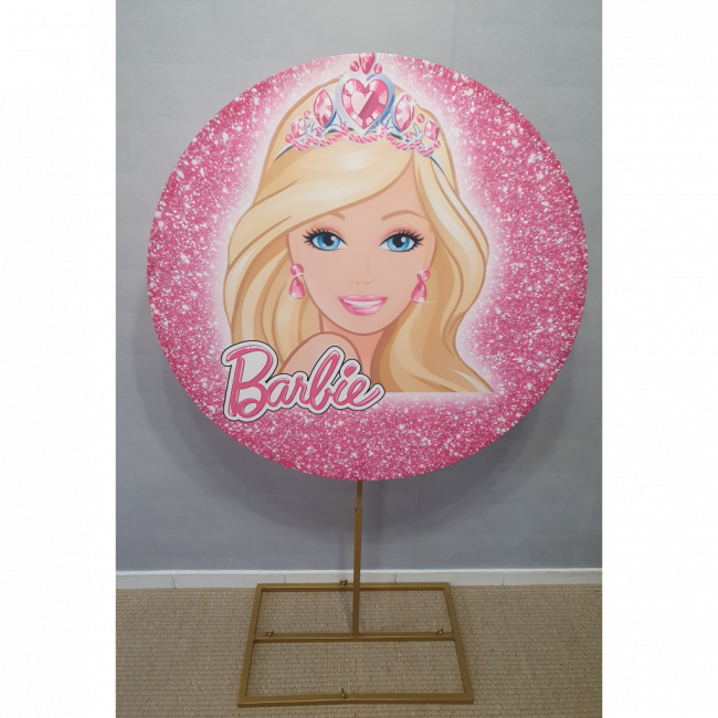 Painel CIrcular 1,00 m - Barbie